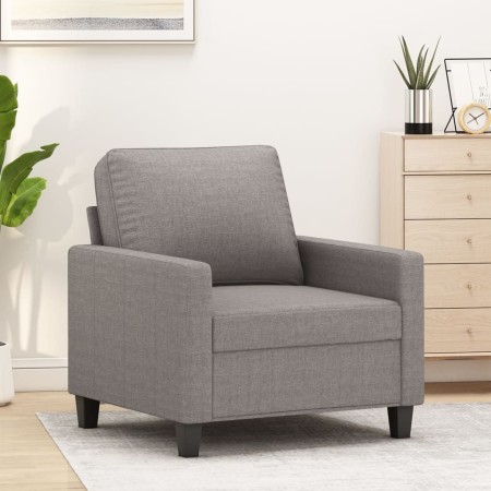 Sillón de tela gris taupé 60 cm en Sofás | Comprar online en Foru.es