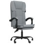 Silla de oficina reclinable de tela gris claro de vidaXL, Sillas de oficina - Ref: Foro24-349617, Precio: 119,14 €, Descuento: %