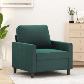 Sillón de terciopelo verde oscuro 60 cm en Sofás | Comprar online en Foru.es