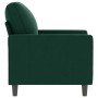 Sillón de terciopelo verde oscuro 60 cm en Sofás | Comprar online en Foru.es