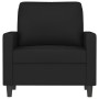 Sillón de terciopelo negro 60 cm en Sofás | Comprar online en Foru.es