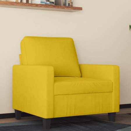 Sillón de terciopelo amarillo 60 cm en Sofás | Comprar online en Foru.es