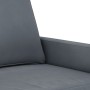 Sofá de 2 plazas de terciopelo gris oscuro 120 cm en Sofás | Comprar online en Foru.es