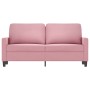 Sofá de 2 plazas terciopelo rosa 140 cm en Sofás | Comprar online en Foru.es