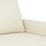 Sofá de 2 plazas terciopelo color crema 140 cm en Sofás | Comprar online en Foru.es