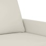 Sofá de 3 plazas terciopelo color crema 180 cm en Sofás | Comprar online en Foru.es