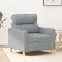 Sillón de tela gris claro 60 cm en Sofás | Comprar online en Foru.es