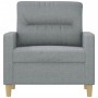Sillón de tela gris claro 60 cm en Sofás | Comprar online en Foru.es