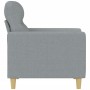 Sillón de tela gris claro 60 cm en Sofás | Comprar online en Foru.es