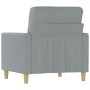 Sillón de tela gris claro 60 cm en Sofás | Comprar online en Foru.es