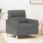 Sillón de tela gris oscuro 60 cm en Sofás | Comprar online en Foru.es