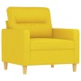 Sillón de tela amarillo claro 60 cm en Sofás | Comprar online en Foru.es