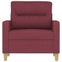 Sillón de tela rojo tinto 60 cm en Sofás | Comprar online en Foru.es
