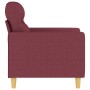 Sillón de tela rojo tinto 60 cm en Sofás | Comprar online en Foru.es