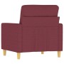 Sillón de tela rojo tinto 60 cm en Sofás | Comprar online en Foru.es