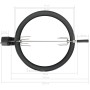 Kit de anillo asador de barbacoa negro 57 cm de vidaXL, Planchas y parrillas eléctricas - Ref: Foro24-44290, Precio: 103,61 €...