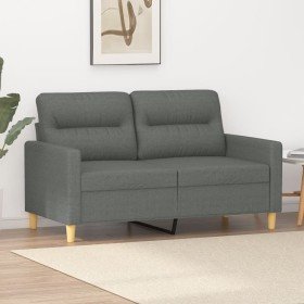 Sofá de 2 plazas de tela gris oscuro 120 cm en Sofás | Comprar online en Foru.es