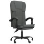 Silla de oficina reclinable de tela gris oscuro de vidaXL, Sillas de oficina - Ref: Foro24-349618, Precio: 119,14 €, Descuent...