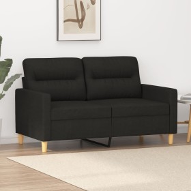 Sofá de 2 plazas de tela negro 120 cm en Sofás | Comprar online en Foru.es