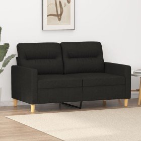 Sofá de 2 plazas de tela negro 120 cm en Sofás | Comprar online en Foru.es