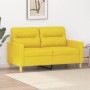 Sofá de 2 plazas de tela amarillo claro 120 cm en Sofás | Comprar online en Foru.es