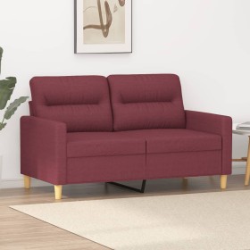 Sofá de 2 plazas de tela rojo tinto 120 cm en Sofás | Comprar online en Foru.es