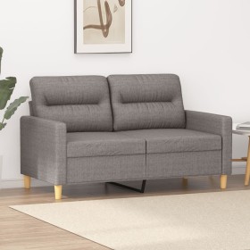 Sofá de 2 plazas de tela gris taupé 120 cm en Sofás | Comprar online en Foru.es