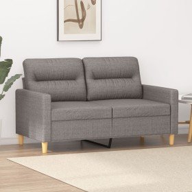 Sofá de 2 plazas de tela gris taupé 120 cm en Sofás | Comprar online en Foru.es