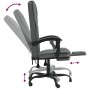 Silla de oficina reclinable de tela gris oscuro de vidaXL, Sillas de oficina - Ref: Foro24-349618, Precio: 119,14 €, Descuent...