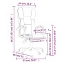 Silla de oficina reclinable de tela gris oscuro de vidaXL, Sillas de oficina - Ref: Foro24-349618, Precio: 119,14 €, Descuent...