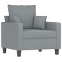 Sillón de tela gris claro 60 cm en Sofás | Comprar online en Foru.es