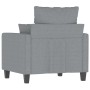 Sillón de tela gris claro 60 cm en Sofás | Comprar online en Foru.es