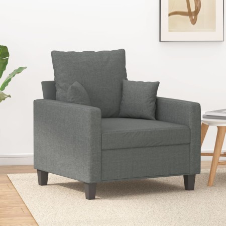 Sillón de tela gris oscuro 60 cm en Sofás | Comprar online en Foru.es