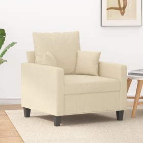 Sillón de tela color crema 60 cm en Sofás | Comprar online en Foru.es