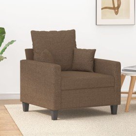 Sillón de tela marrón 60 cm en Sofás | Comprar online en Foru.es
