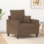 Sillón de tela marrón 60 cm en Sofás | Comprar online en Foru.es