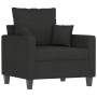 Sillón de tela negro 60 cm en Sofás | Comprar online en Foru.es