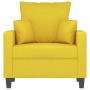Sillón de tela amarillo claro 60 cm en Sofás | Comprar online en Foru.es