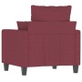 Sillón de tela rojo tinto 60 cm en Sofás | Comprar online en Foru.es