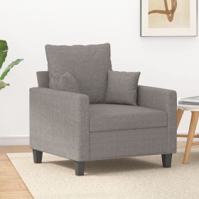 Sillón de tela gris taupé 60 cm en Sofás | Comprar online en Foru.es