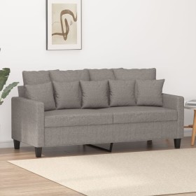 Sofá de 2 plazas de tela gris taupé 140 cm en Sofás | Comprar online en Foru.es