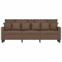 Sofá de 3 plazas de tela marrón 180 cm en Sofás | Comprar online en Foru.es
