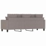 Sofá de 3 plazas de tela gris taupe 180 cm en Sofás | Comprar online en Foru.es