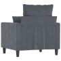 Sillón de terciopelo gris oscuro 60 cm en Sofás | Comprar online en Foru.es