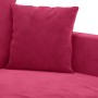 Sillón de terciopelo rojo tinto 60 cm en Sofás | Comprar online en Foru.es
