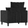 Sillón de terciopelo negro 60 cm en Sofás | Comprar online en Foru.es