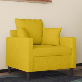 Sillón de terciopelo amarillo 60 cm en Sofás | Comprar online en Foru.es