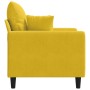 Sillón de terciopelo amarillo 60 cm en Sofás | Comprar online en Foru.es