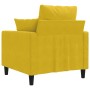 Sillón de terciopelo amarillo 60 cm en Sofás | Comprar online en Foru.es