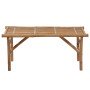 Banco de jardín plegable con cojín bambú 118 cm en Bancos de jardín | Comprar online en Foru.es